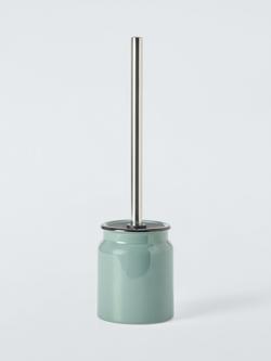 John Lewis Enamel Effect Toilet Brush, Sage