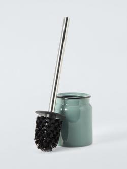 John Lewis Enamel Effect Toilet Brush - view 2, Sage