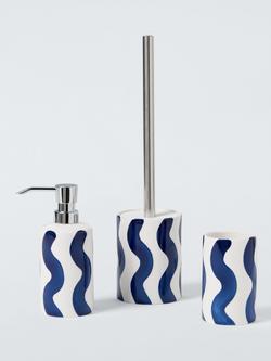Delft Wavy Stripe Bathroom Accessories, Delft