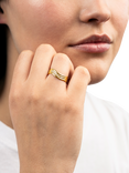 DPT Antwerp Tidal Diamond Trio Ring, Gold