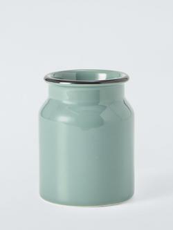 John Lewis Enamel Effect Bathroom Tumbler, Sage