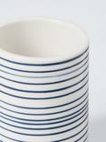 John Lewis Fine Stripe Bathroom Tumbler, Navy