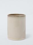 John Lewis Glazed Ceramic Bathroom Tumbler, Grey