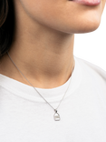 DPT Diamond Pentagon Pendant Necklace