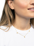 DPT Antwerp 3 Rose and Diamond Necklace, Gold