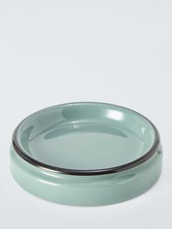 John Lewis Enamel Effect Soap Dish, Sage
