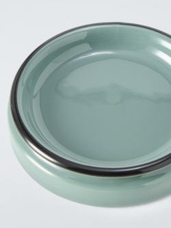 John Lewis Enamel Effect Soap Dish - view 2, Sage