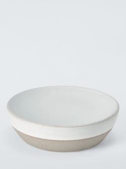 John Lewis Matte Ceramic Soap Dish, Natural, 