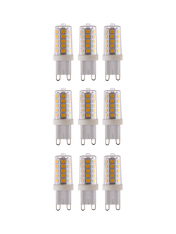 Saxby G9 LED 3.2W Dimmable Clear Capsule Bulbs, Cool White, Pack of 9 - view 2, Clear