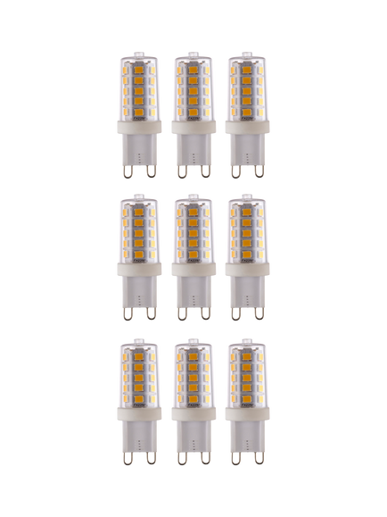 Saxby G9 LED 3.2W Dimmable Clear Capsule Bulbs, Cool White, Pack of 9 - view 2, Clear