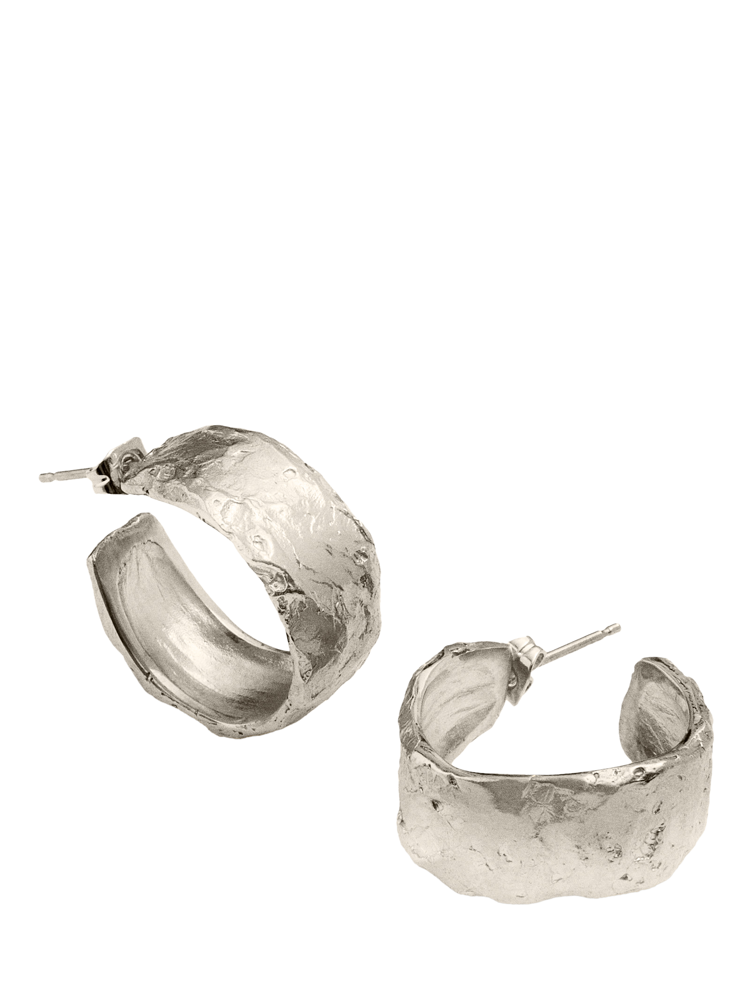 Product image 1 of 1, which shows Deborah Blyth Thalassa Hoop Earrings, Sterling Silver