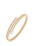 Ralph Lauren Faux Pearl Wrap Bracelet, Gold/ White