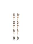 Ralph Lauren Beaded Drop Earrings, Gold/Grey
