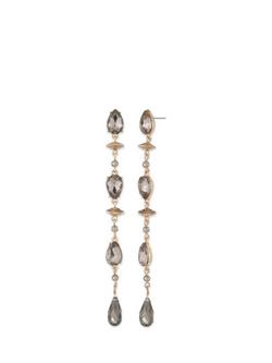 Ralph Lauren Beaded Drop Earrings, Gold/Grey, Gold/ Grey