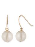 Ralph Lauren Faux Pearl Drop Earrings, Gold/White