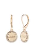 Ralph Lauren Crystal Drop Earrings, Gold/Clear