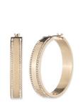 Ralph Lauren Crystal Hoop Earrings, Gold/Clear
