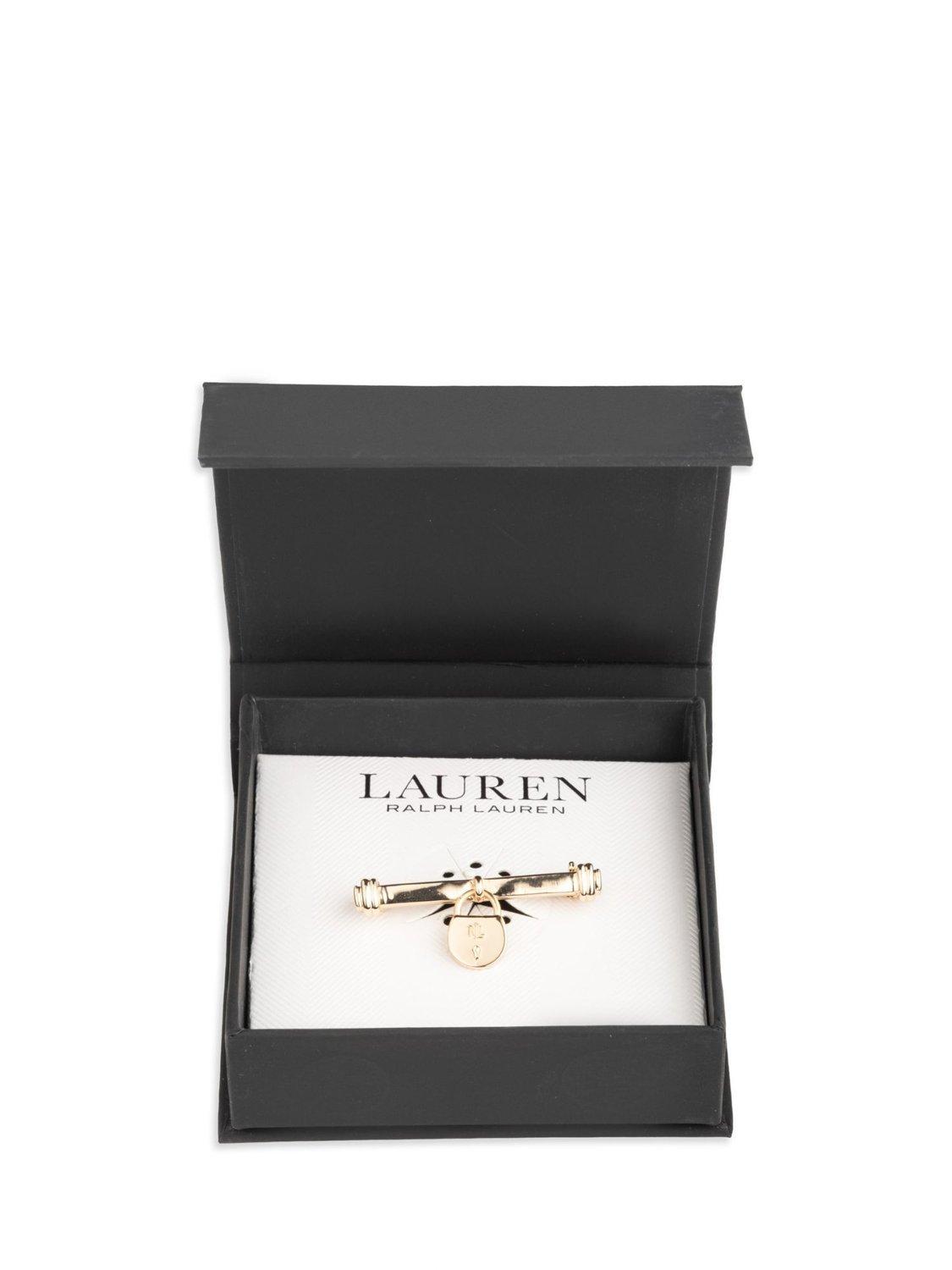 Product image 2 of 2, which shows Ralph Lauren Padlock Charm Brooch Pin, Gold