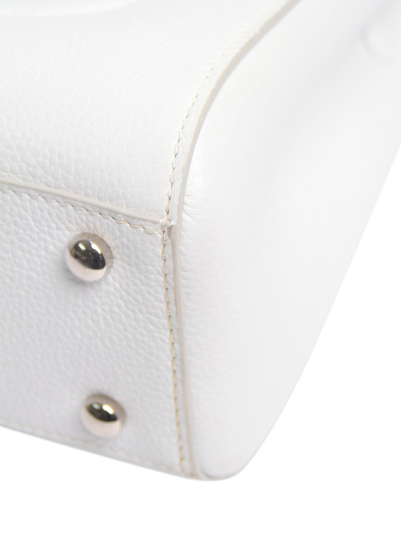 Product image 5 of 9, which shows Pre-loved CHANEL 2017 Neo Executive 2Way Caviar Leather Grab Bag, White