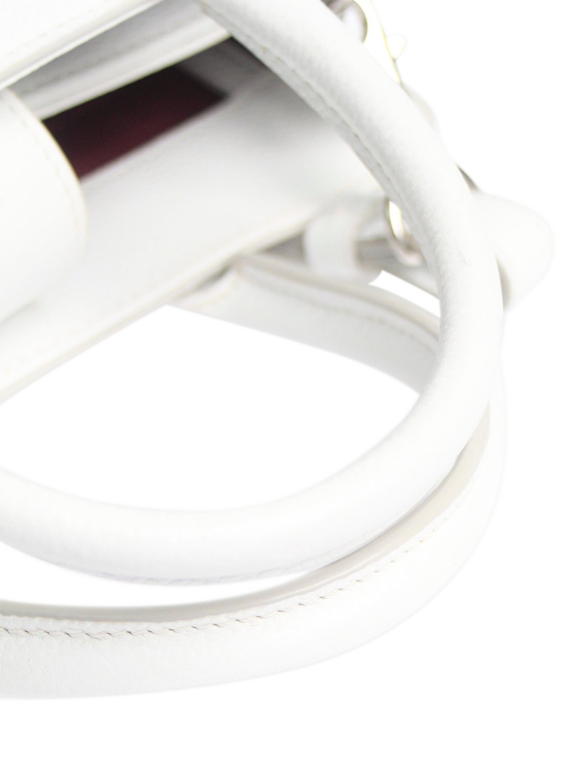 Product image 6 of 9, which shows Pre-loved CHANEL 2017 Neo Executive 2Way Caviar Leather Grab Bag, White
