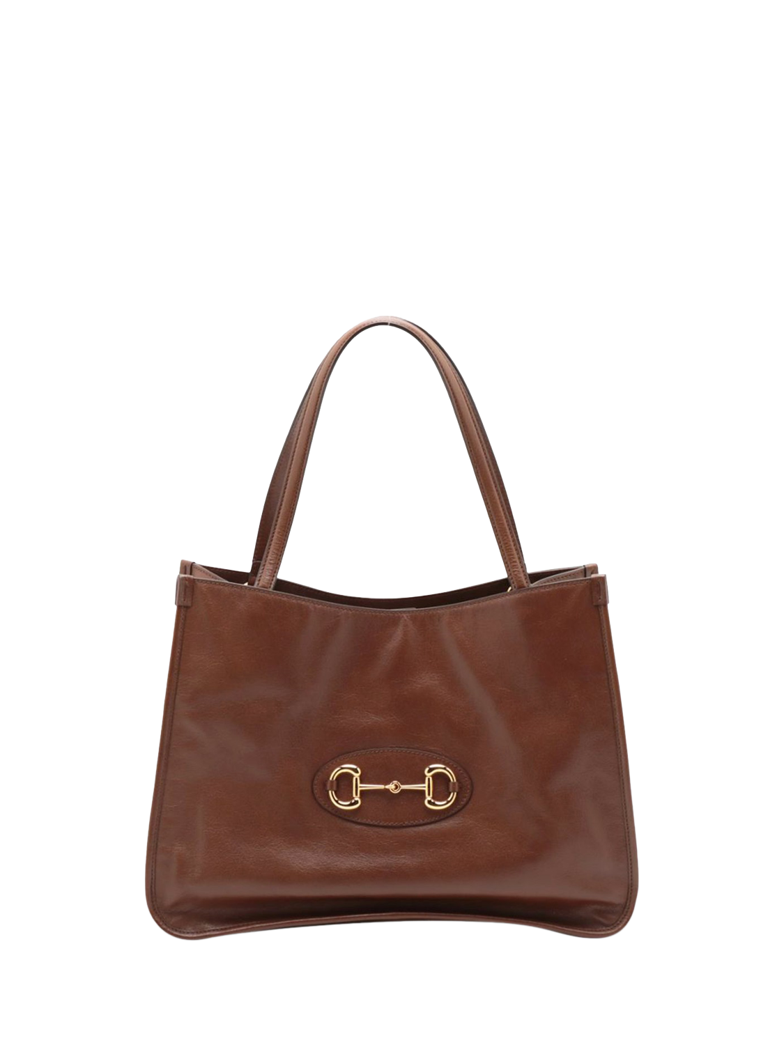 Pre-loved GUCCI Horsebit 1955 Leather Tote Bag, Brown