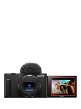 Sony ZV-1 Compact Digital Camera with 24-70mm Lens, 2.7x Optical Zoom, 4K Ultra HD, 20.1MP, Wi-Fi, Bluetooth, 3” Vari-Angle Touch Screen, Black