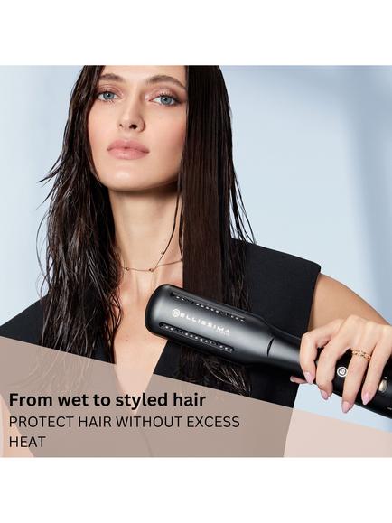 Bellissima Italia Airsleek 2-in-1 Wet-to-Dry Hair Straighteners, Black/Gold - view 2, Black/Gold