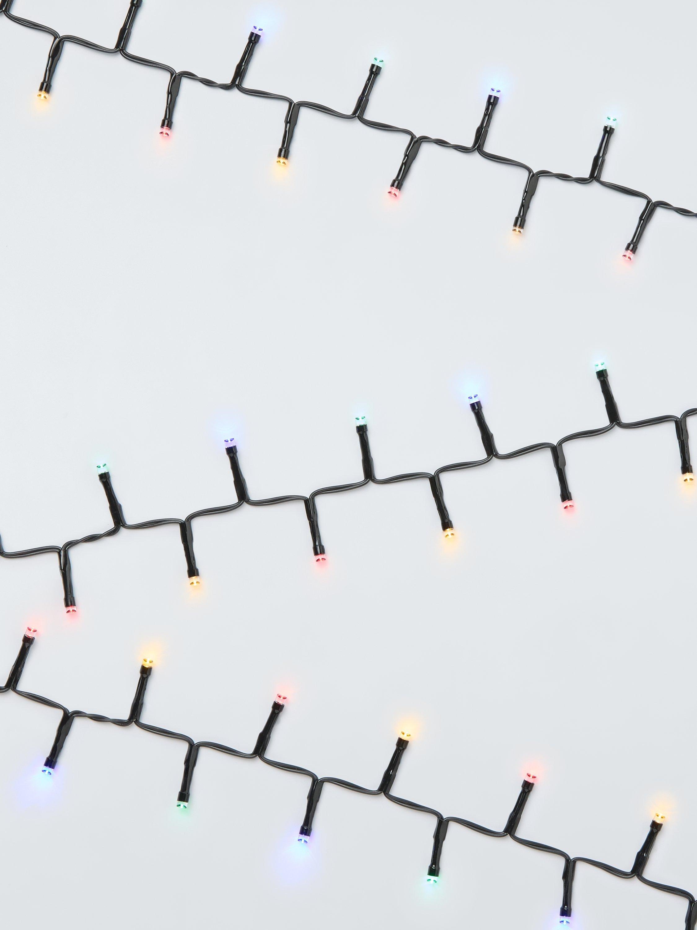 John Lewis 160 Rechargeable LED Lights, Lit Length 4m, Multi