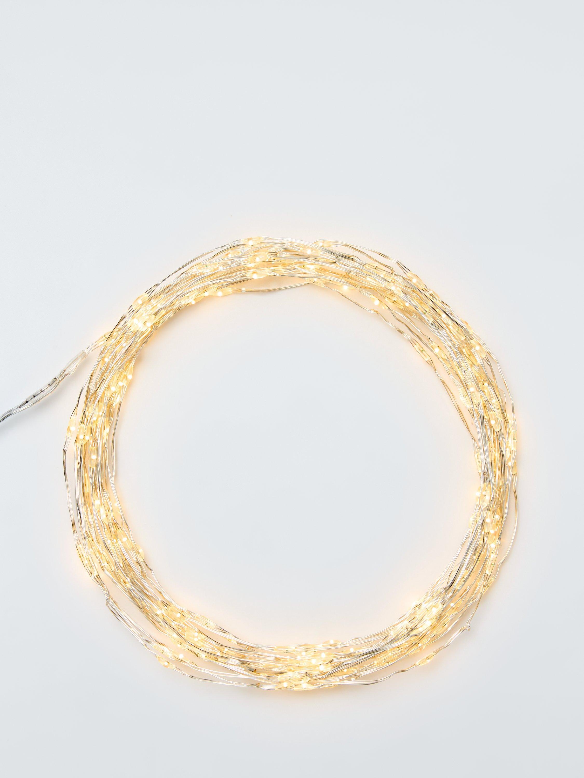 John Lewis 240 Micro LED String Lights, Lit Length 12m, Warm White