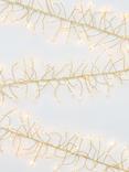 John Lewis 960 Cluster Vine Multifunction Micro LED Lights, Lit Length 6m, Warm White/Gold Wire