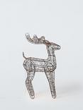 John Lewis 500 Micro LED Wire Deer Lit Figure, Black, H58cm