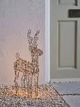 John Lewis 500 Micro LED Wire Deer Lit Figure, Black, H58cm