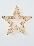 John Lewis 400 Micro LED Gold Shimmer Star, Dia.38cm