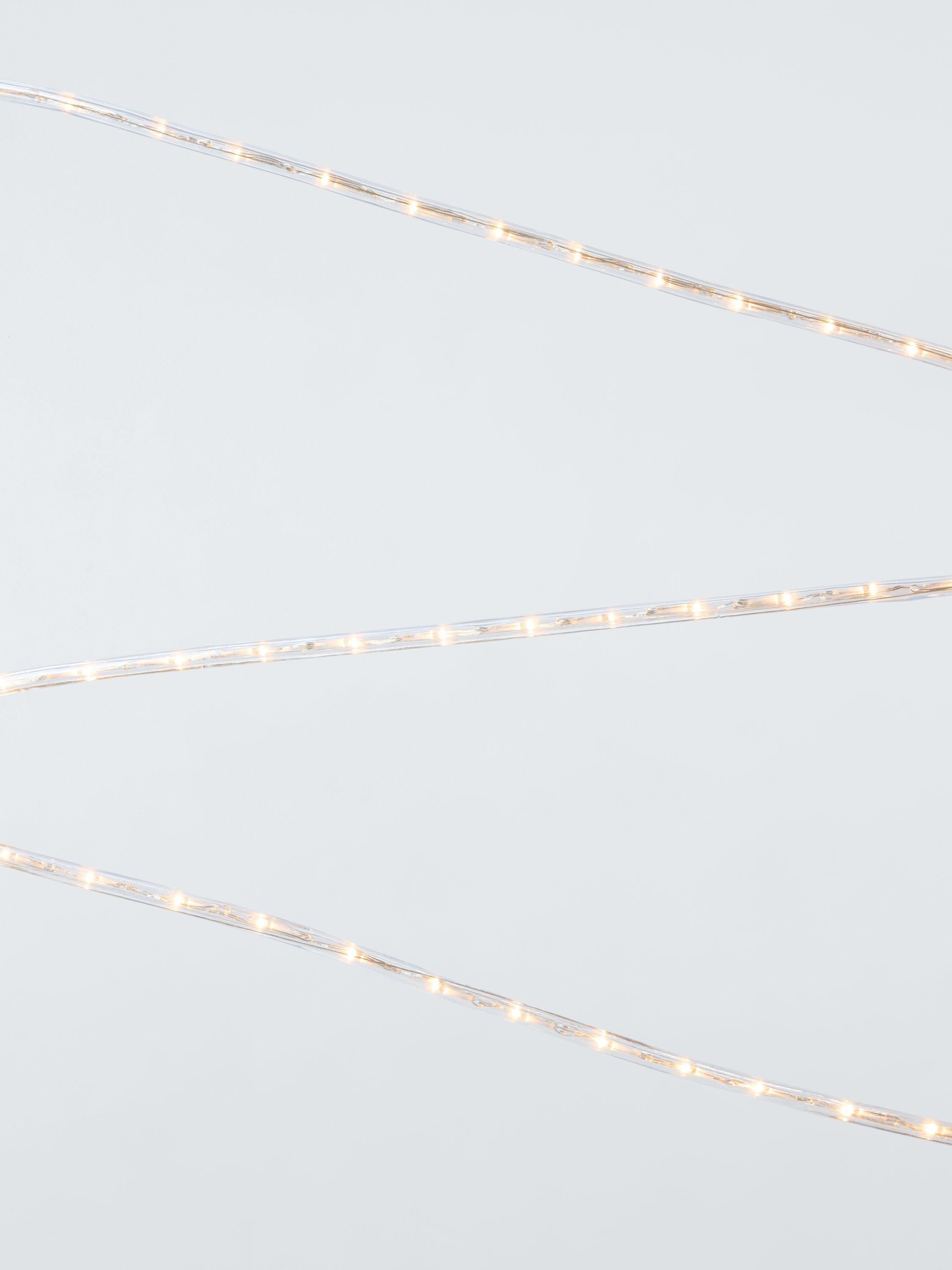 John Lewis LED Rope Lights, Lit Length 9m, Warm White
