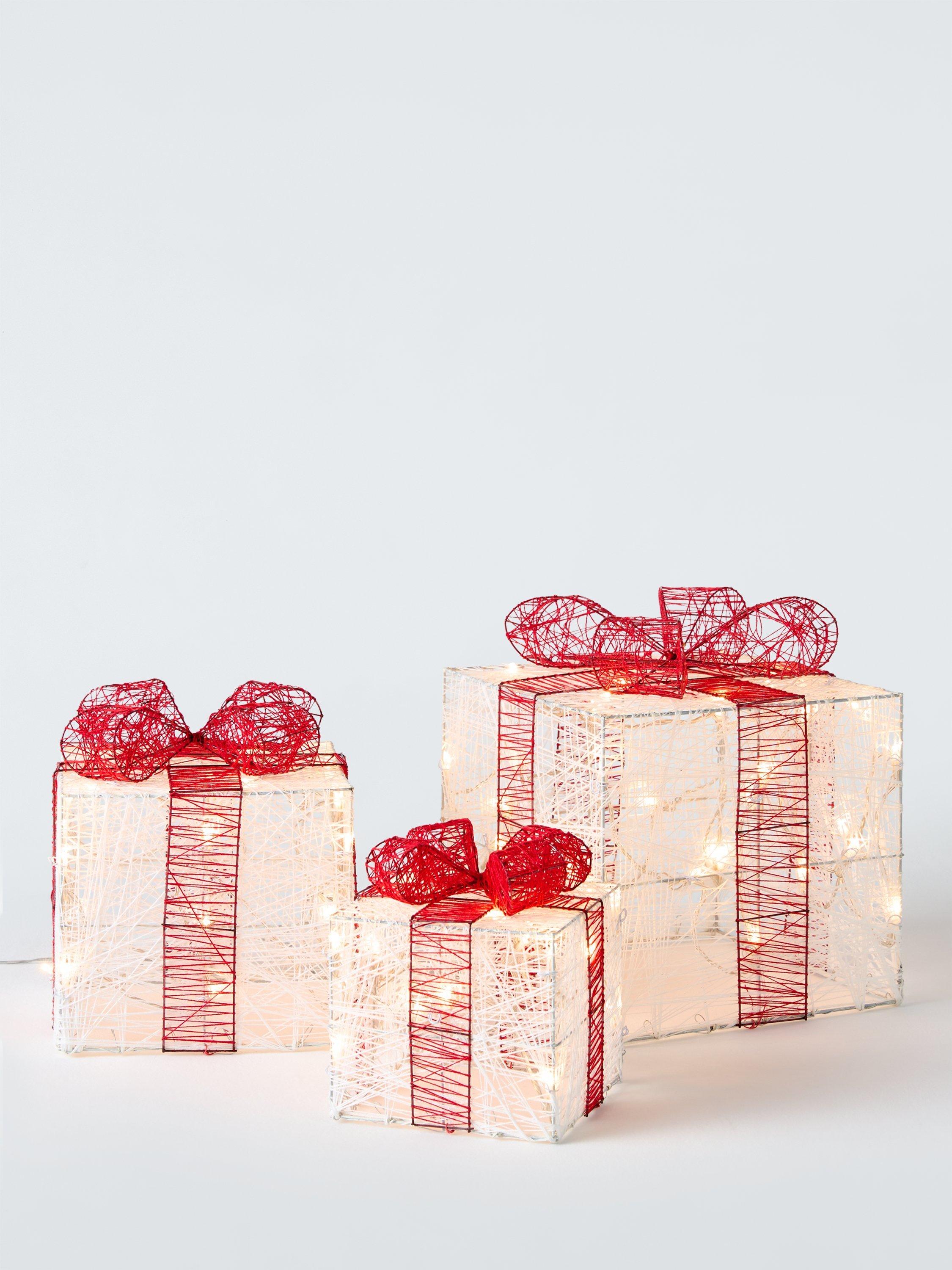 John Lewis LED Presents, Set of 3