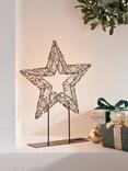 John Lewis 500 Micro LED Table Star, Black