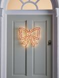 John Lewis 500 Micro LED Wire Bow Light, Pink