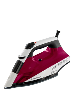 Russell Hobbs 22520 Auto Steam Iron, Red/White/Black, Red/White/Black