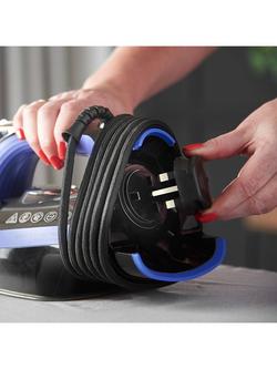 Russell Hobbs Easy Store Pro Plug & Wind Iron, Purple/Black - view 2, Purple/Black