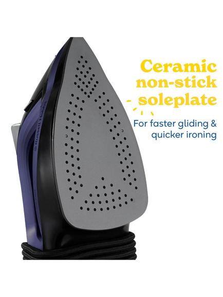 Russell Hobbs Easy Store Pro Plug & Wind Iron, Purple/Black - view 2, Purple/Black