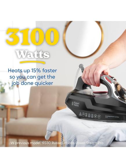 Russell Hobbs PowerSteam Ultra Iron, Black/Grey - view 2, Black/Grey