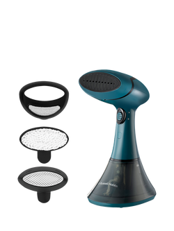 Russell Hobbs Steam Genie Handheld Clothes Steamer, Green/Black, Green/Black