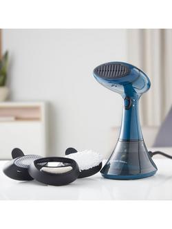 Russell Hobbs Steam Genie Handheld Clothes Steamer, Green/Black - view 2, Green/Black