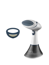 Russell Hobbs Steam Genie Essential Handheld Clothes Steamer, White/Blue