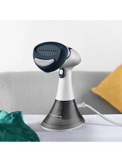 Russell Hobbs Steam Genie Essential Handheld Clothes Steamer, White/Blue - view 2, White/Blue