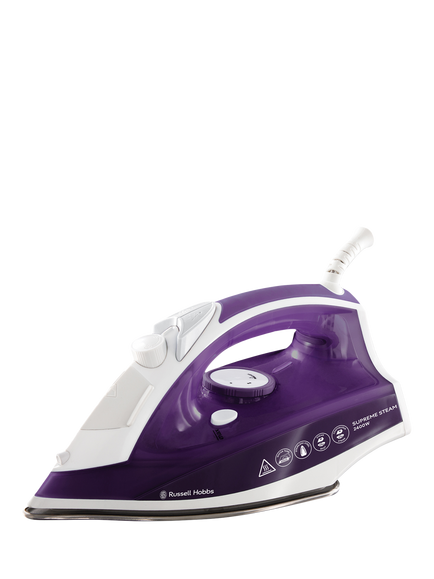 Russell Hobbs Supreme Steam Iron, Purple/White, Purple/White