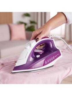 Russell Hobbs Supreme Steam Iron, Purple/White - view 2, Purple/White