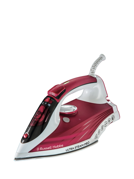 Russell Hobbs Ultra Steam Pro Iron, Red/White, Red/White