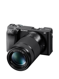 Sony A6400 Compact System Camera with 16-50mm OSS II Power Zoom Lens, 4K Ultra HD, 24.2MP, 4D Focus, Wi-Fi, Bluetooth, NFC, OLED EVF, 3" Tilting Touch Screen, Black - view 2, Black