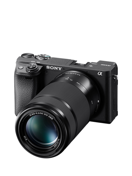 Sony A6400 Compact System Camera with 16-50mm OSS II Power Zoom Lens, 4K Ultra HD, 24.2MP, 4D Focus, Wi-Fi, Bluetooth, NFC, OLED EVF, 3" Tilting Touch Screen, Black - view 2, Black